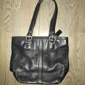 Black Leather Coach Purse